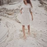 Kasdienė stilinga lininė suknelė