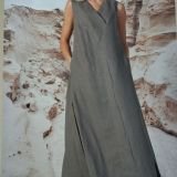 Shadow ilga lino suknelė