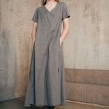 Ilga lininė suknelė