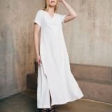 Ilga lininė suknelė