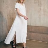 Ilga lininė suknelė