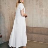 Ilga lininė suknelė