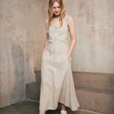 Dviejų dalių lininė suknelė