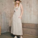 Dviejų dalių lininė suknelė