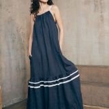 Midnight navy laisvalaikio ilga suknelė