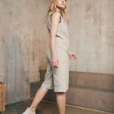 Midi laisvi lininiai šortai