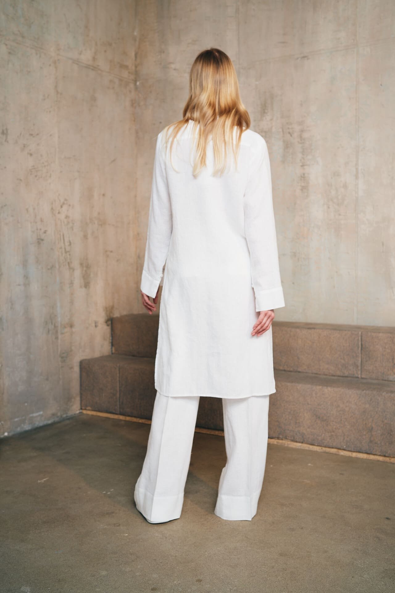 Surišami marškiniai in Spalva Balta