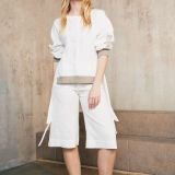 Midi laisvi lininiai šortai