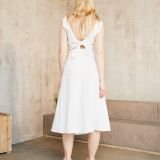 Platėjantis lininis sijonas