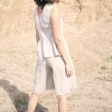 Laisvo silueto lininiai šortai