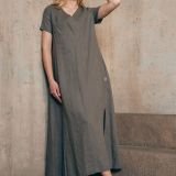 Ilga lininė suknelė