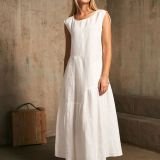 Ilga lininė suknelė