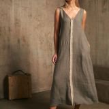 Shadow minimalistinė lininė suknelė