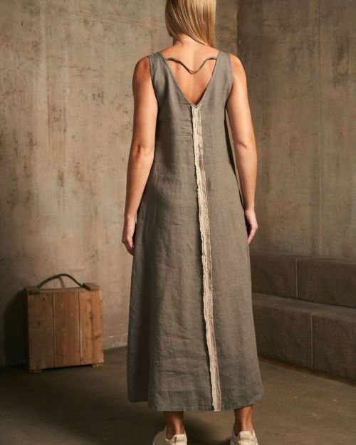 Shadow minimalistinė lininė suknelė