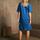 Princess Blue kasdienė lininė suknelė