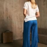 Princess blue ilgos kelnės su skeltukais