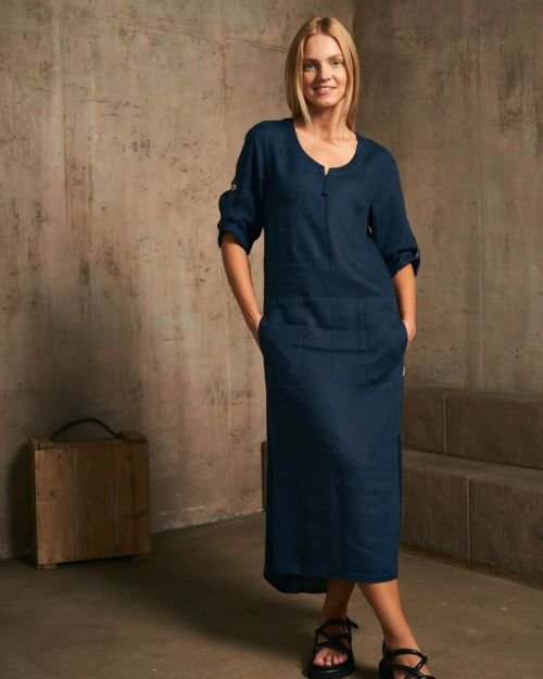 Mėlyna suknelė – tunika