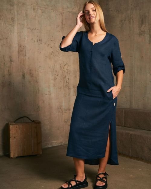 Mėlyna suknelė – tunika