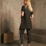 Chaki sportinės lininės kelnės