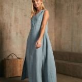 Melsva lino suknelė