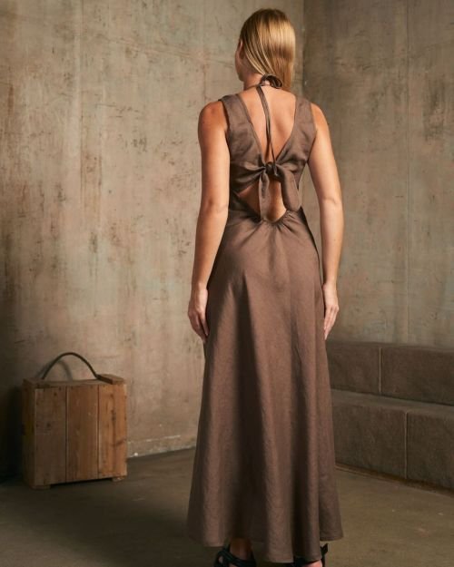 Morel dviejų dalių lininė suknelė