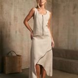 Midi ilgio suknelė – sarafanas