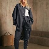 Midnight navy oversize marškiniai