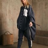 Midnight navy oversize marškiniai