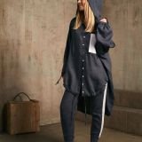 Midnight navy oversize marškiniai