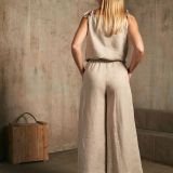 Stilingas lininis kombinezonas