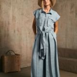 Surišama lininė liemenė – palaidinė