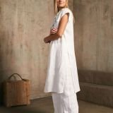 Surišama balta liemenė – palaidinė