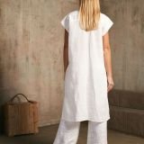 Surišama balta liemenė – palaidinė