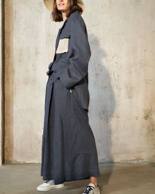 Midnight navy lininis švarkas