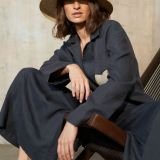 Midnight navy lininis švarkas