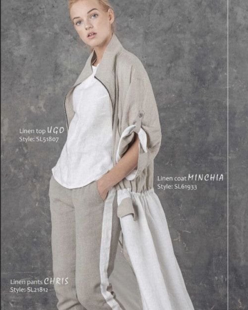 Laisvesnės sportinio stiliaus kelnės in Dydis 36 and Spalva Natūrali