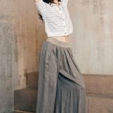 Lininė nerta polo palaidinė