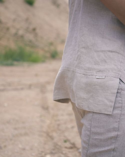 Lininė palaidinė SL52036 in Spalva Natūrali and Dydis 40