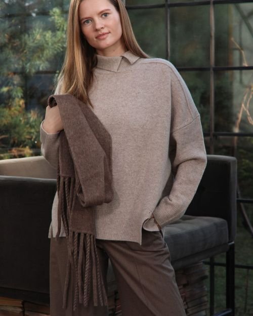Oversize kašmyro megztinis