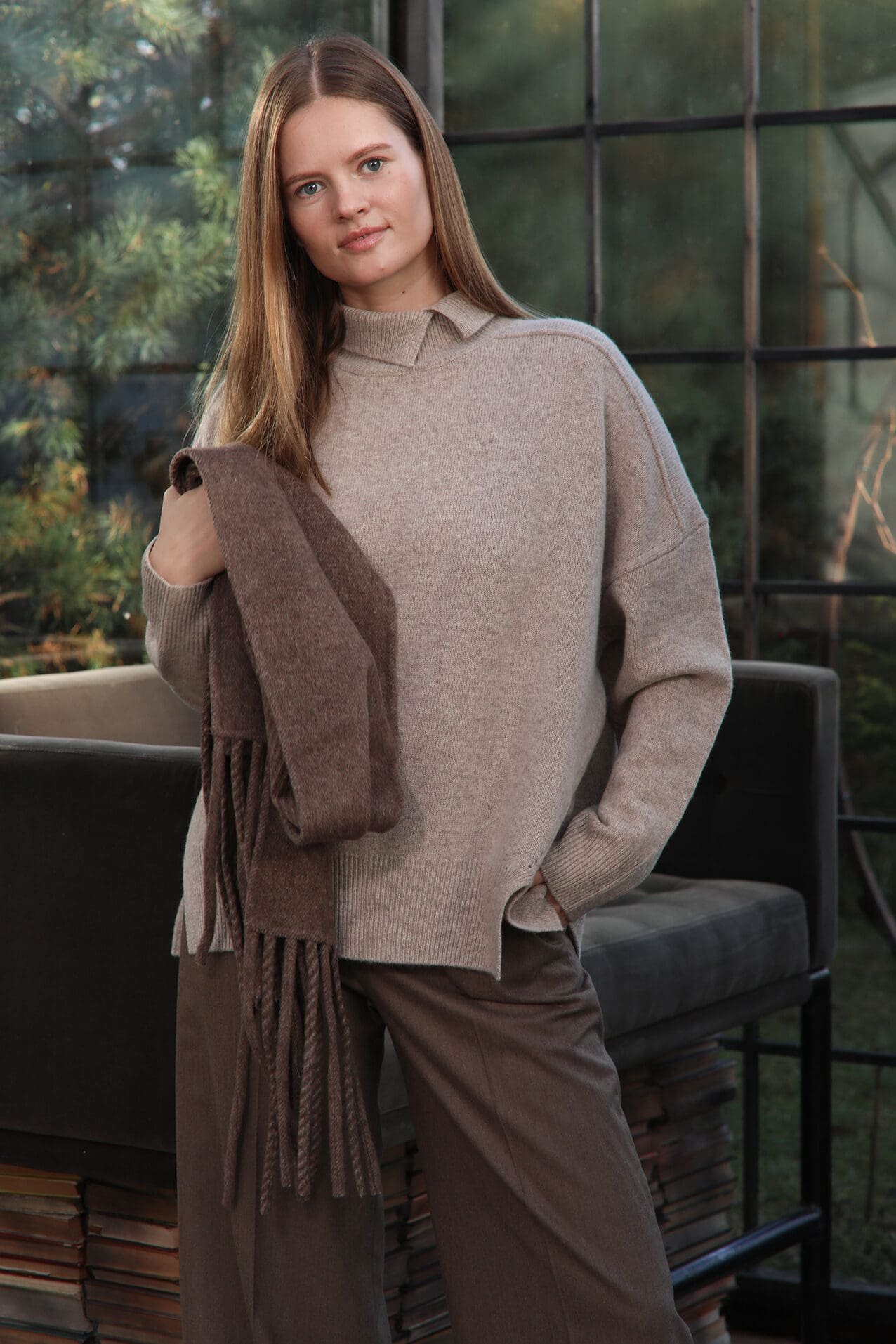 Oversize kašmyro megztinis