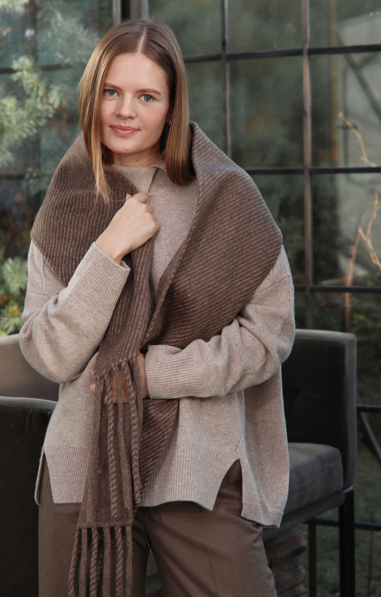 Oversize kašmyro megztinis