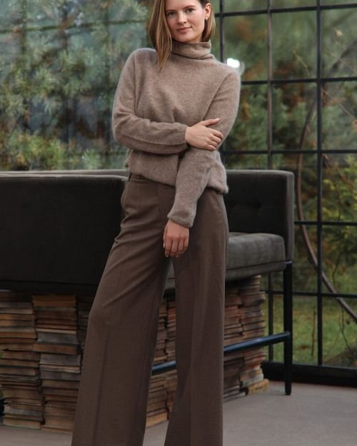 Šiltos klasikinio silueto kelnės