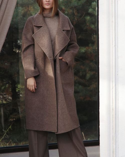 Dvipusis kašmyro paltas