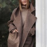 Dvipusis kašmyro paltas