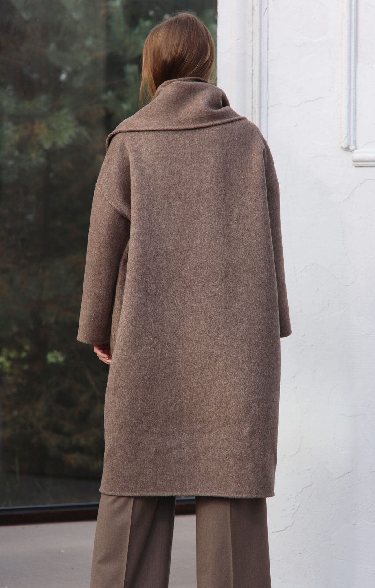 Dvipusis kašmyro paltas