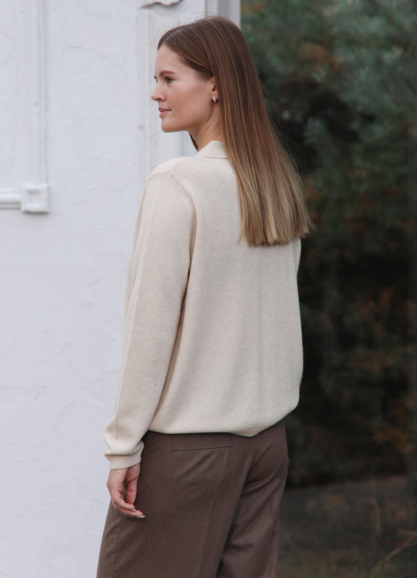 Natūralus klasikinis kašmyro megztukas