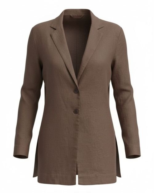 100% Lininis švarkas su prakirpimais šonuose