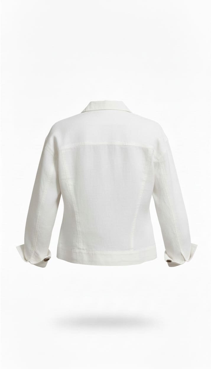 100% Lininis baltas švarkelis