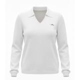 Baltas klasikinis kašmyro megztukas