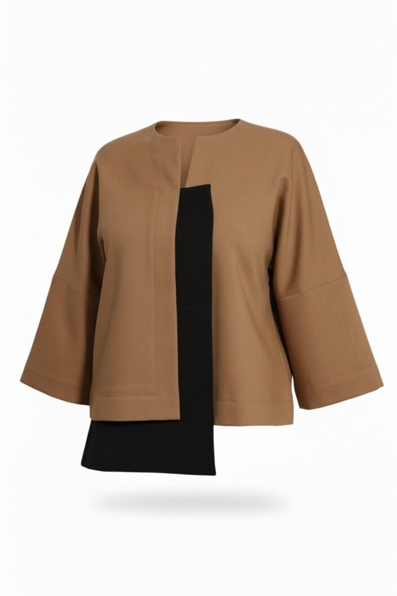 Asimetrinė vilnos palaidinė